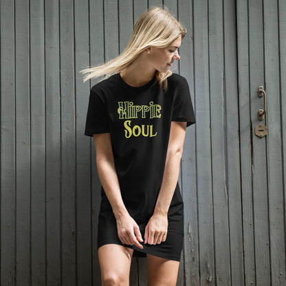 Organic cotton Hippie Soul T-Shirt Dress - Mod Visions