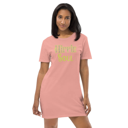 Organic cotton Hippie Soul T-Shirt Dress - Mod Visions