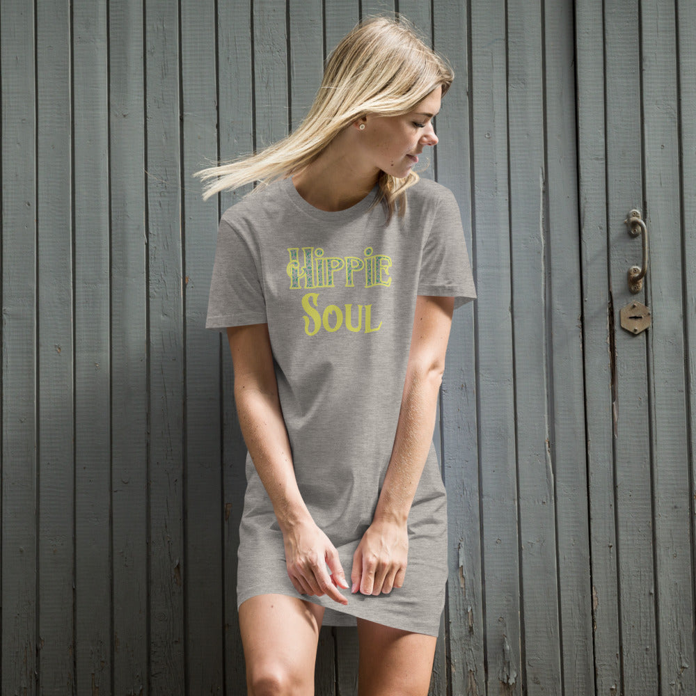 Organic cotton Hippie Soul T-Shirt Dress - Mod Visions
