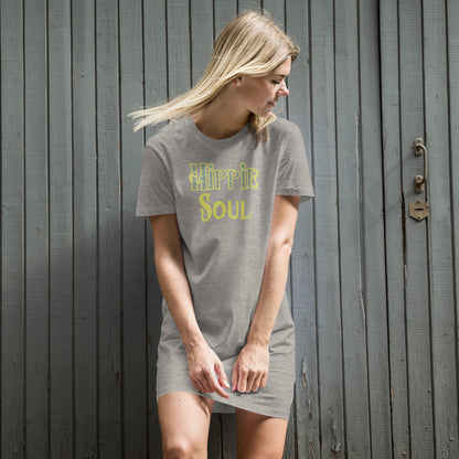 Organic cotton Hippie Soul T-Shirt Dress - Mod Visions