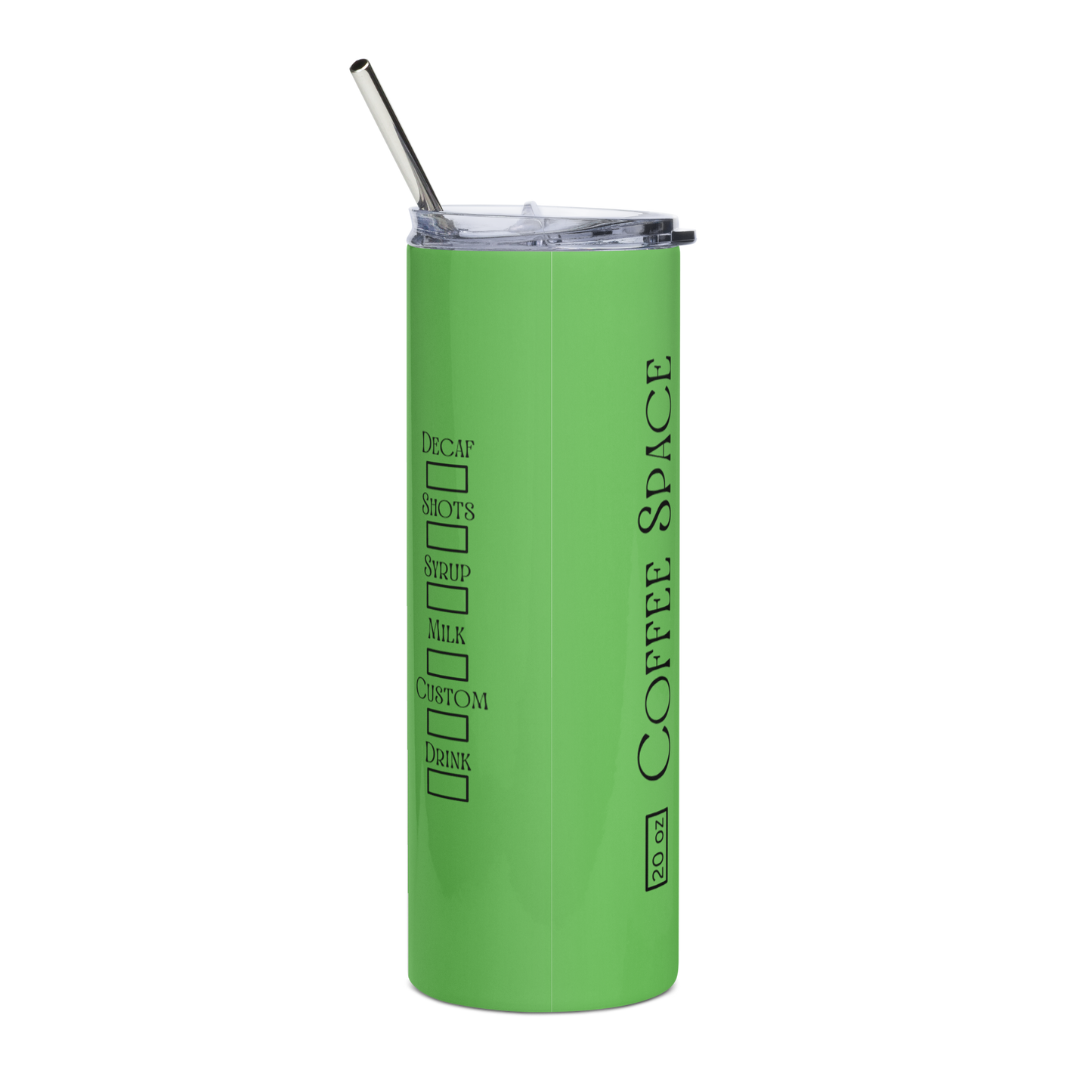 Neon Coffee Space Tumbler