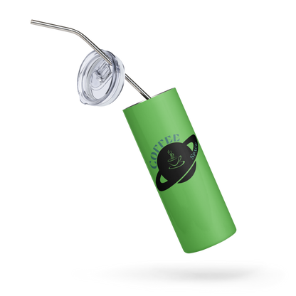 Neon Coffee Space Tumbler