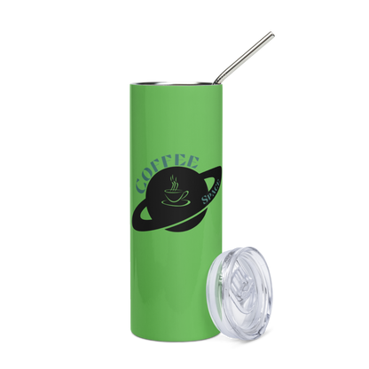 Neon Coffee Space Tumbler