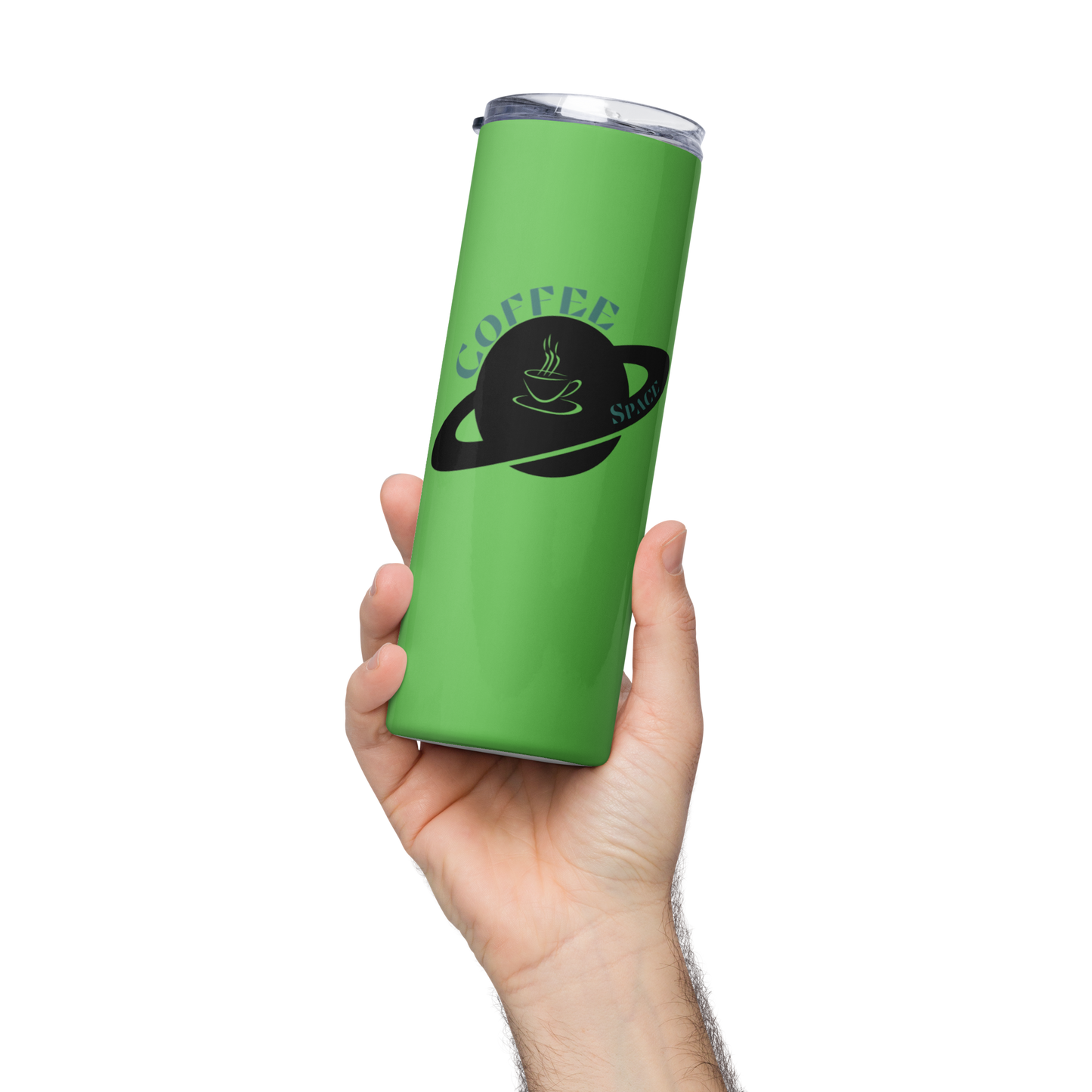 Neon Coffee Space Tumbler