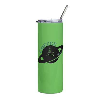 Neon Coffee Space Tumbler