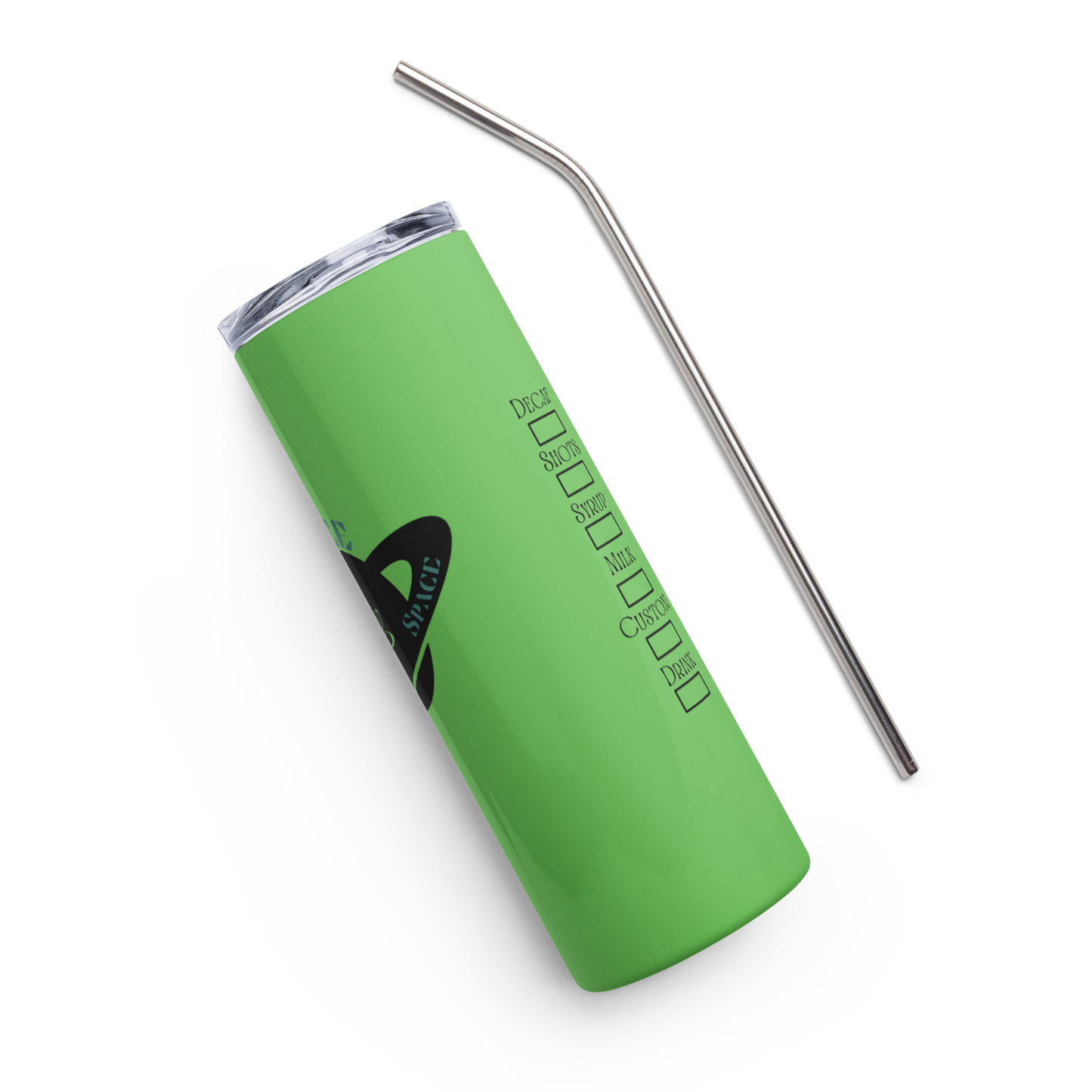 Neon Coffee Space Tumbler