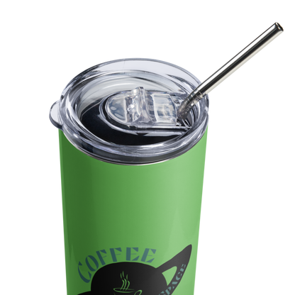 Neon Coffee Space Tumbler