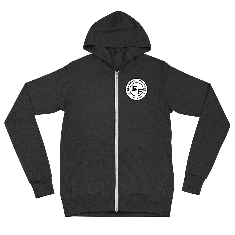 Elevated Fitness Lightweight Unisex Zip Hoodie - Mod Visions
