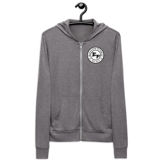 Elevated Fitness Lightweight Unisex Zip Hoodie - Mod Visions