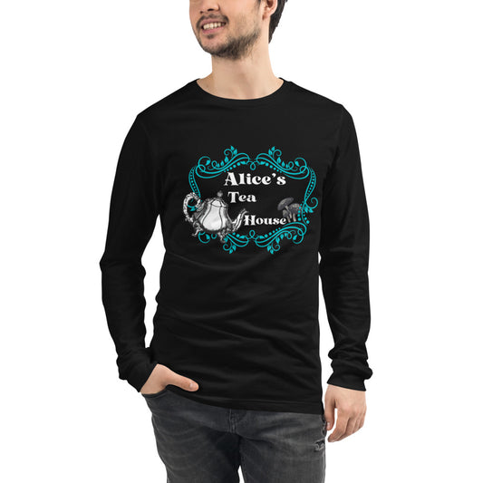 Alice’s Tea House Unisex Long Sleeve Tee - Mod Visions