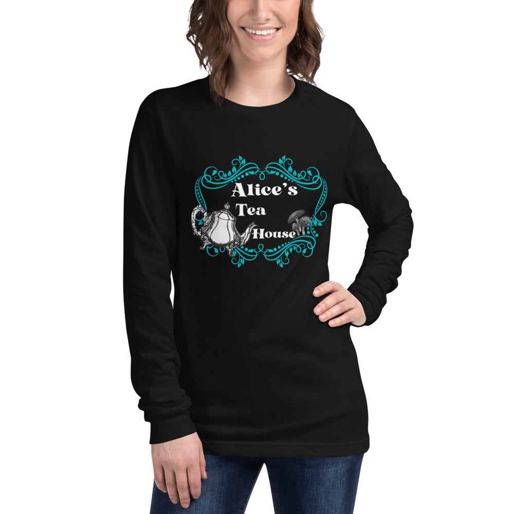 Alice’s Tea House Unisex Long Sleeve Tee - Mod Visions
