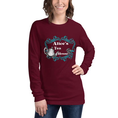 Alice’s Tea House Unisex Long Sleeve Tee - Mod Visions