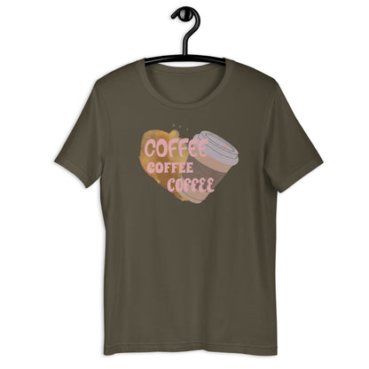 Coffee Coffee Coffee Short-Sleeve Unisex T-Shirt - Mod Visions