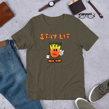 Mr Flame Stay Lit Unisex T-Shirt - Mod Visions