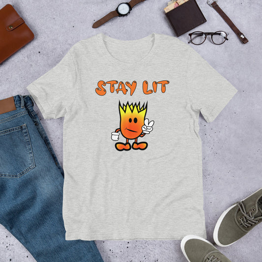 Mr Flame Stay Lit Unisex T-Shirt - Mod Visions