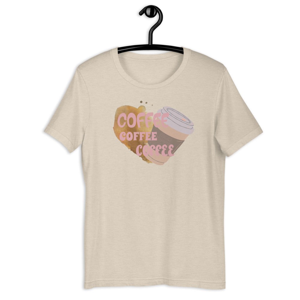 Coffee Coffee Coffee Short-Sleeve Unisex T-Shirt - Mod Visions