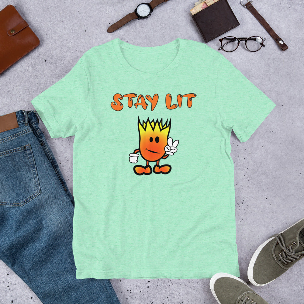 Mr Flame Stay Lit Unisex T-Shirt - Mod Visions