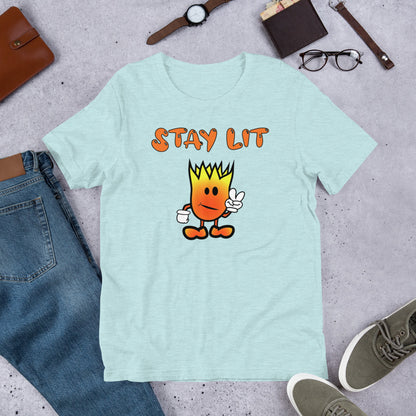 Mr Flame Stay Lit Unisex T-Shirt - Mod Visions