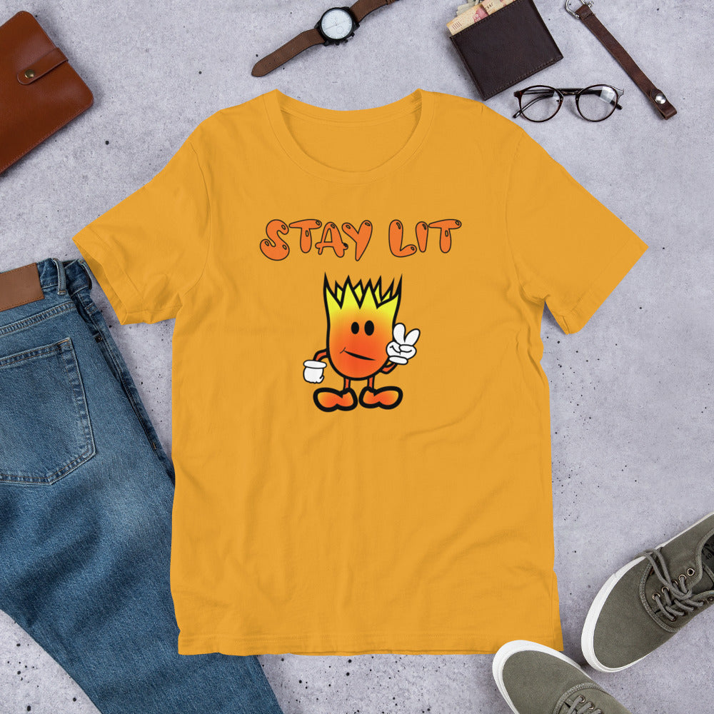 Mr Flame Stay Lit Unisex T-Shirt - Mod Visions