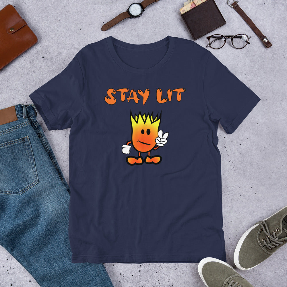 Mr Flame Stay Lit Unisex T-Shirt - Mod Visions