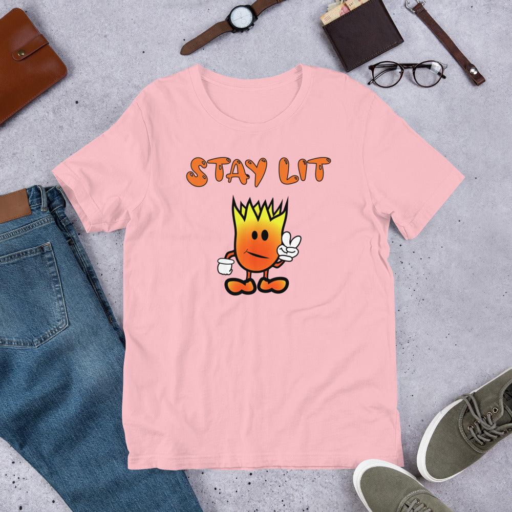 Mr Flame Stay Lit Unisex T-Shirt - Mod Visions