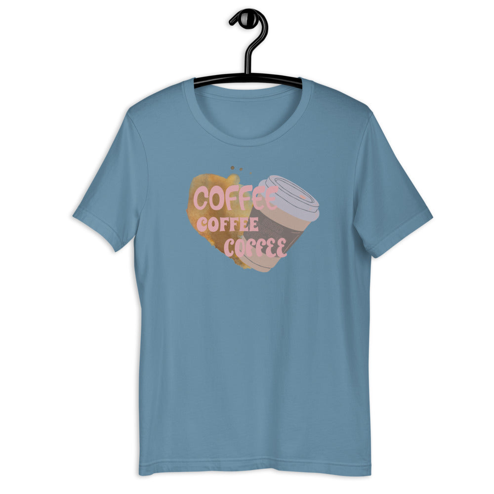 Coffee Coffee Coffee Short-Sleeve Unisex T-Shirt - Mod Visions