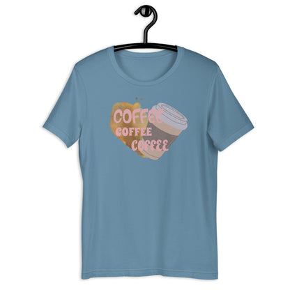 Coffee Coffee Coffee Short-Sleeve Unisex T-Shirt - Mod Visions