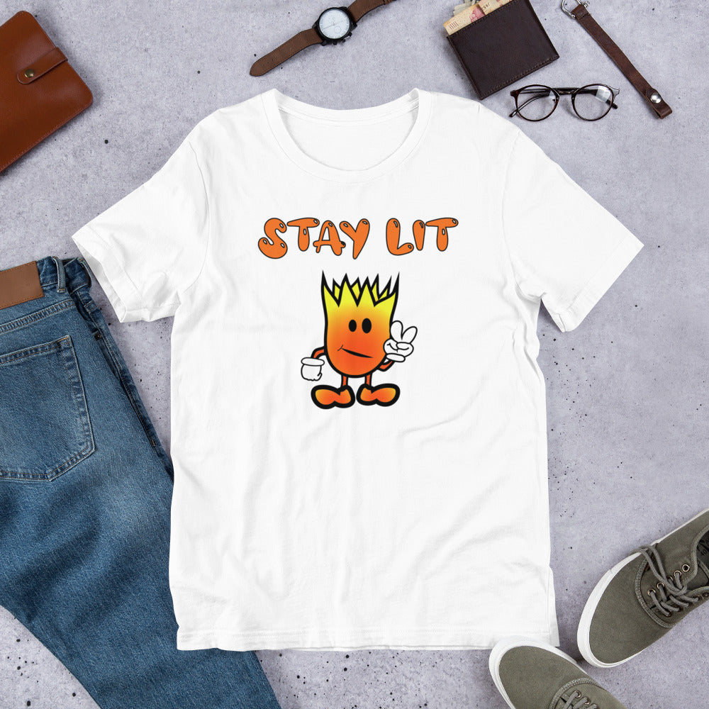 Mr Flame Stay Lit Unisex T-Shirt - Mod Visions