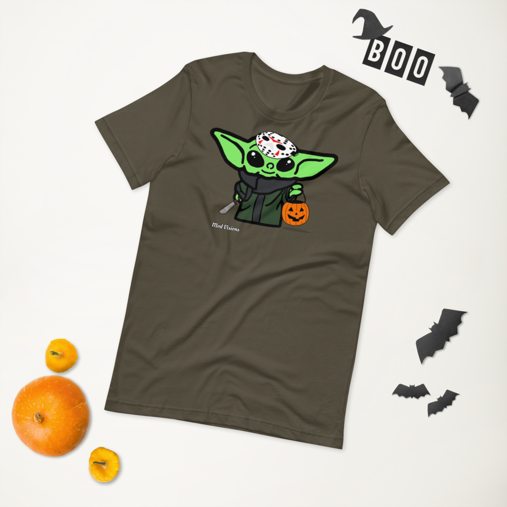 Baby Yoda “Grogu” Halloween Jason Mask T-Shirt - Mod Visions