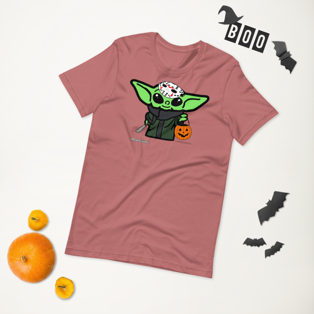 Baby Yoda “Grogu” Halloween Jason Mask T-Shirt - Mod Visions