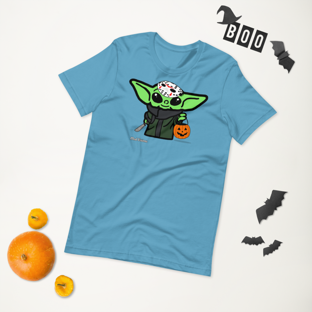 Baby Yoda “Grogu” Halloween Jason Mask T-Shirt - Mod Visions