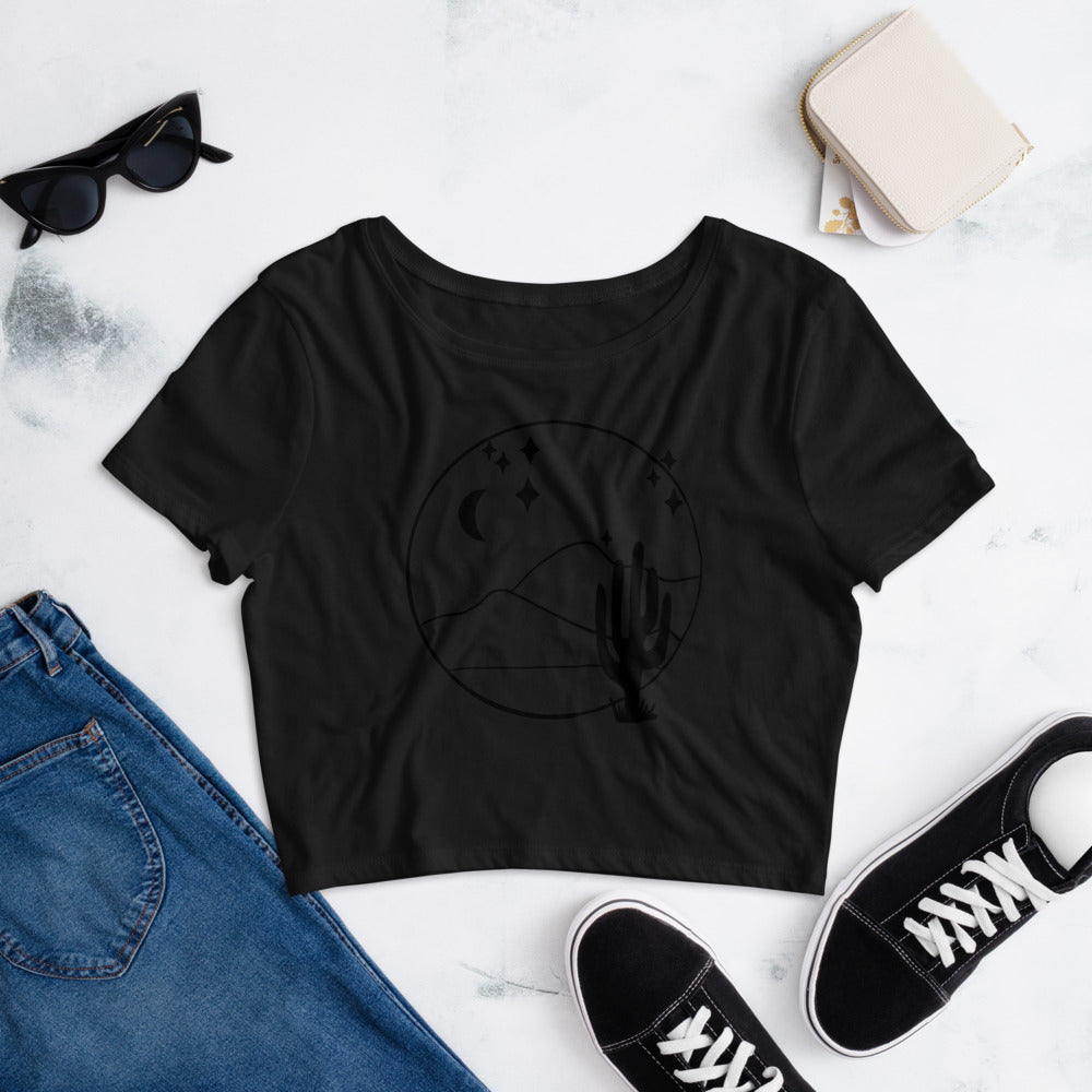 Desert Night Women’s Crop Tee - Mod Visions