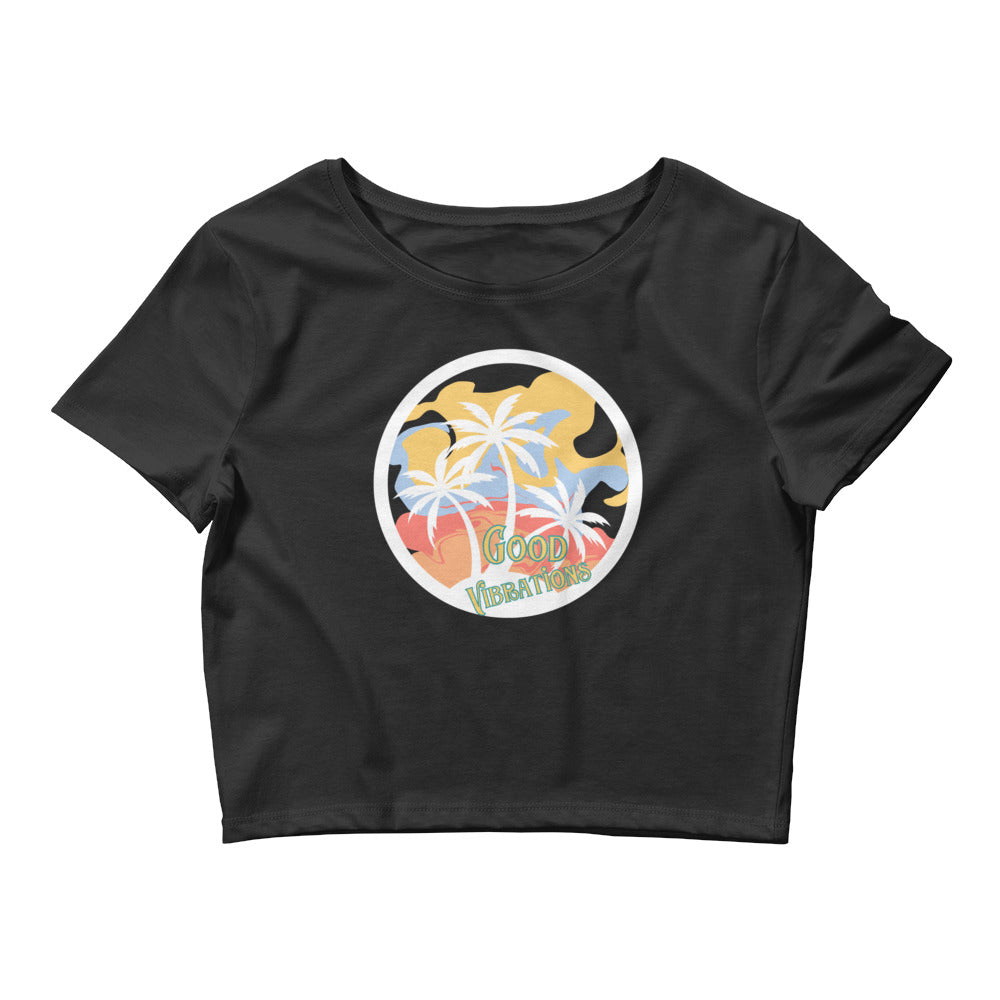 Good Vibrations Crop Tee - Mod Visions