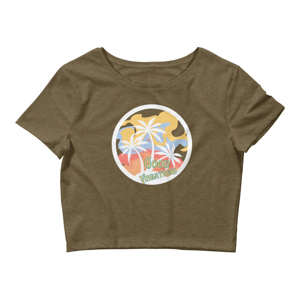 Good Vibrations Crop Tee - Mod Visions