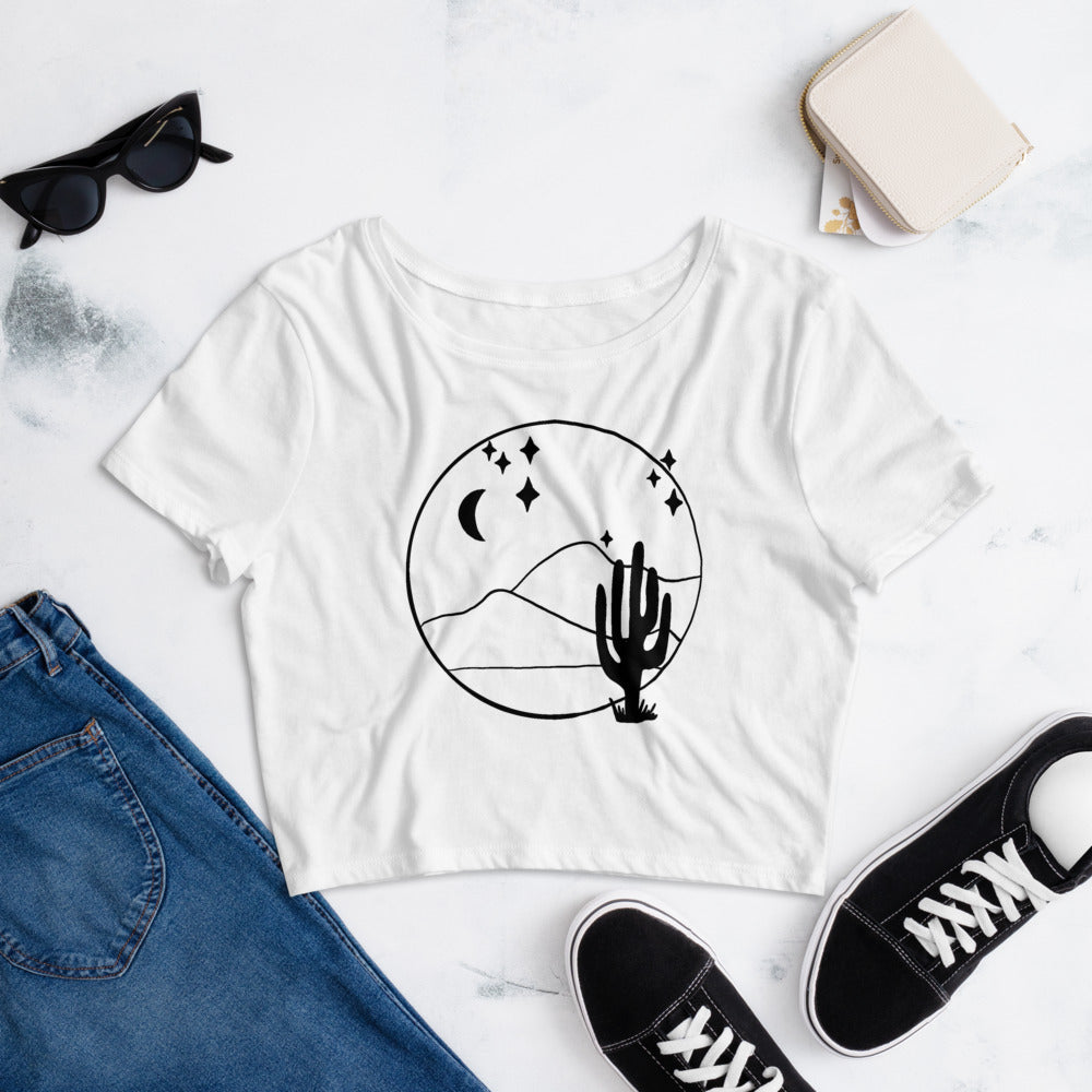 Desert Night Women’s Crop Tee - Mod Visions