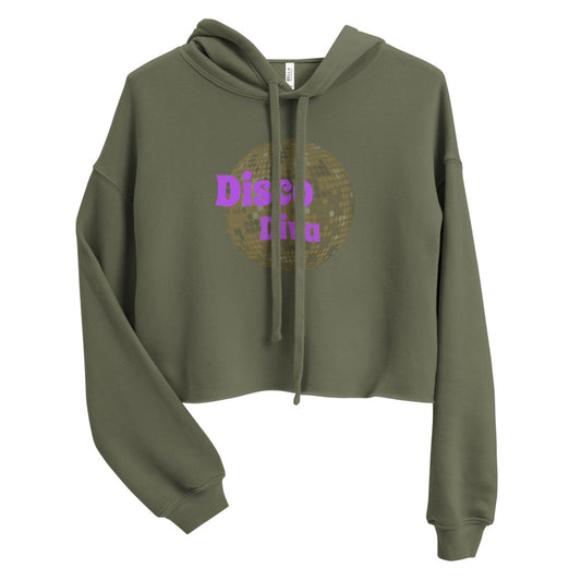 Disco Diva Crop Hoodie - Mod Visions