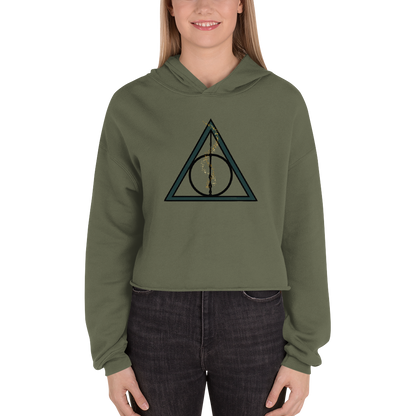 Deathly Hallows Crop Hoodie - Mod Visions