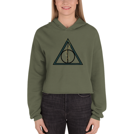 Deathly Hallows Crop Hoodie - Mod Visions