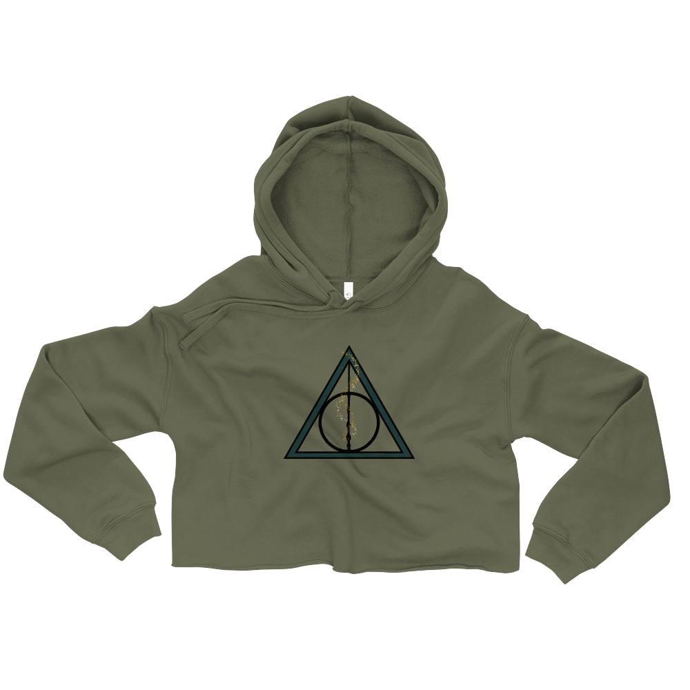 Deathly Hallows Crop Hoodie - Mod Visions