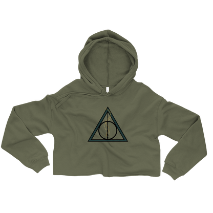 Deathly Hallows Crop Hoodie - Mod Visions