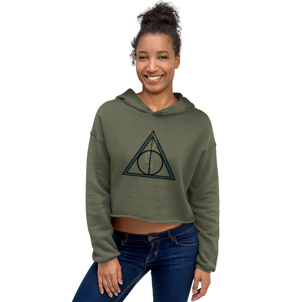 Deathly Hallows Crop Hoodie - Mod Visions