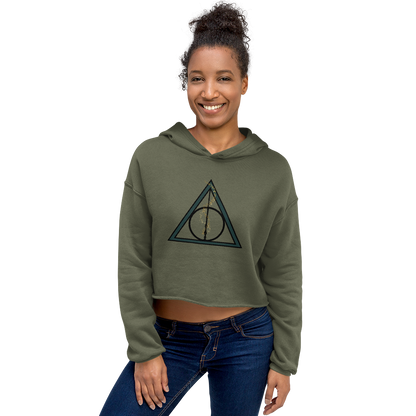 Deathly Hallows Crop Hoodie - Mod Visions