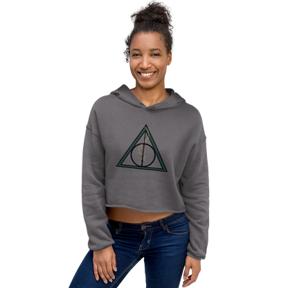 Deathly Hallows Crop Hoodie - Mod Visions