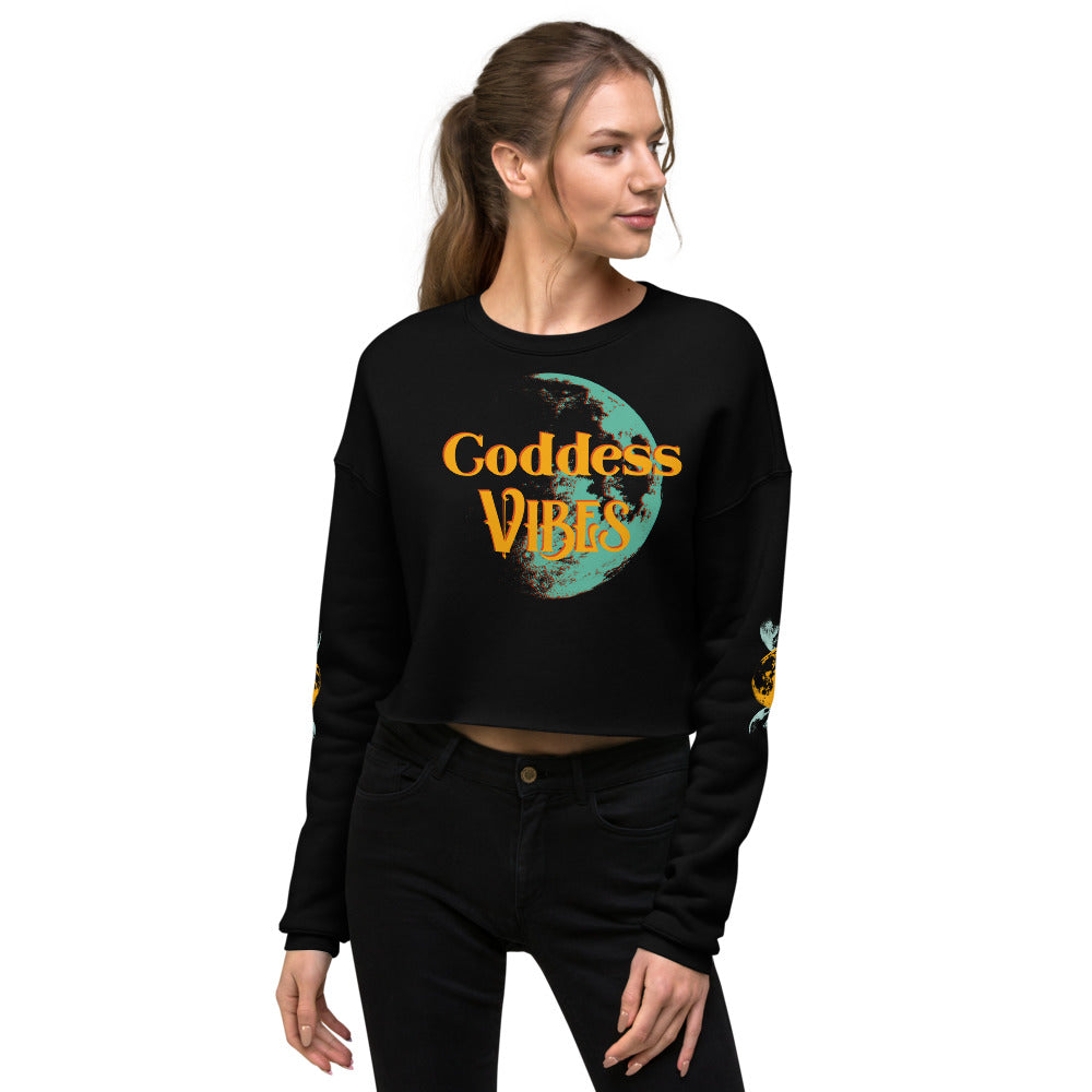 Goddess Vibes Crop Sweatshirt - Mod Visions