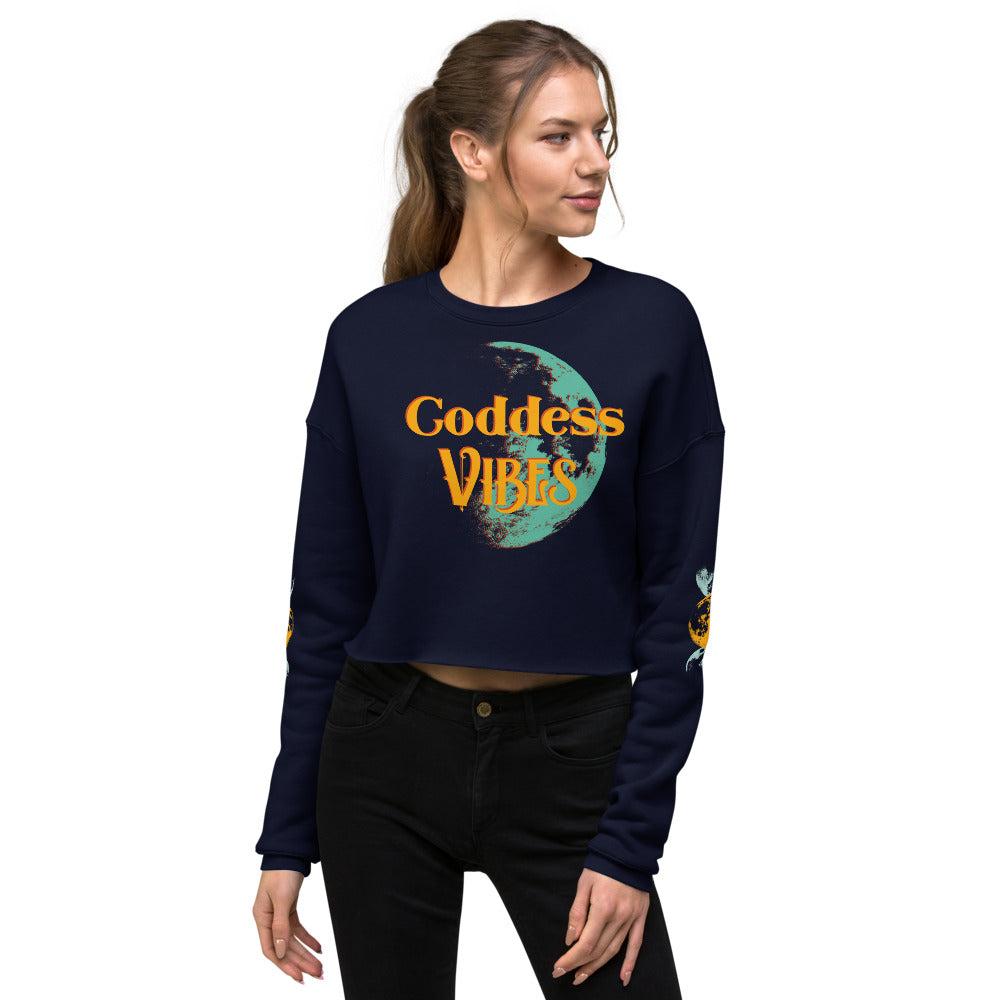 Goddess Vibes Crop Sweatshirt - Mod Visions