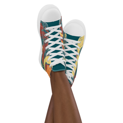 Clash Women’s High Top Canvas Shoes - Mod Visions