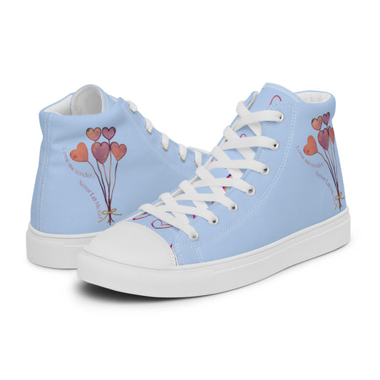 Women's Love Me High Top Canvas Shoes - Mod Visions