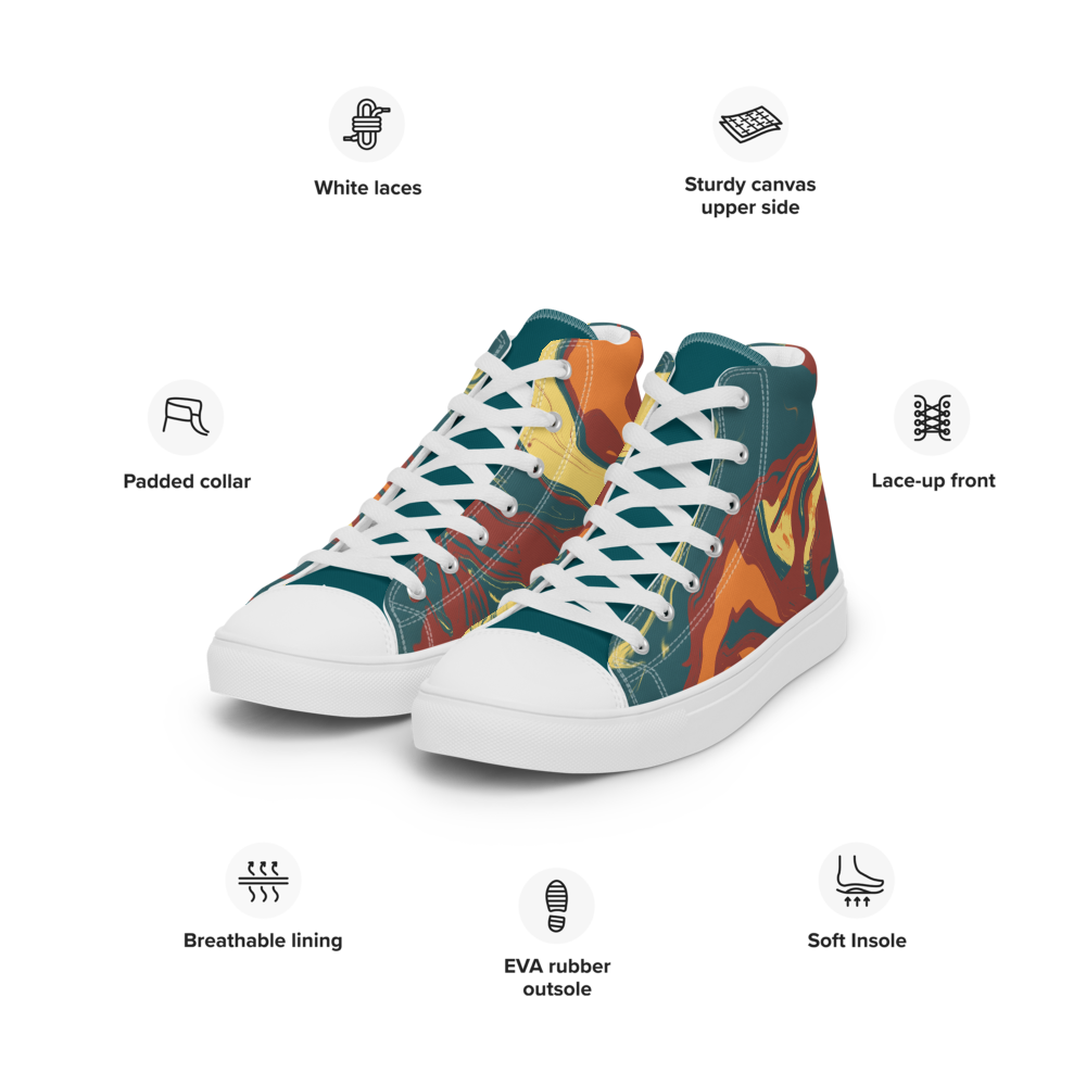 Clash Women’s High Top Canvas Shoes - Mod Visions