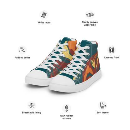 Clash Women’s High Top Canvas Shoes - Mod Visions