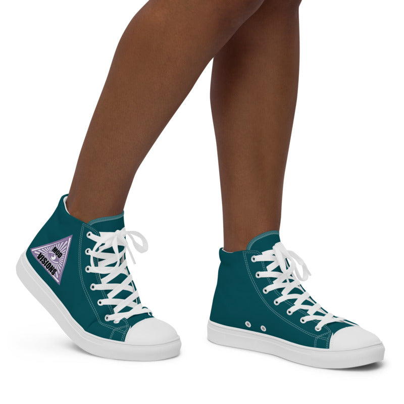 Women’s High Top Vision Canvas Shoes - Mod Visions